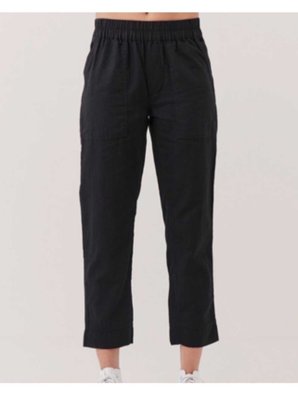 PACT NWOT The Harbor Relaxed Pants Sz S Black Lightweight Organic Cotton Hemp